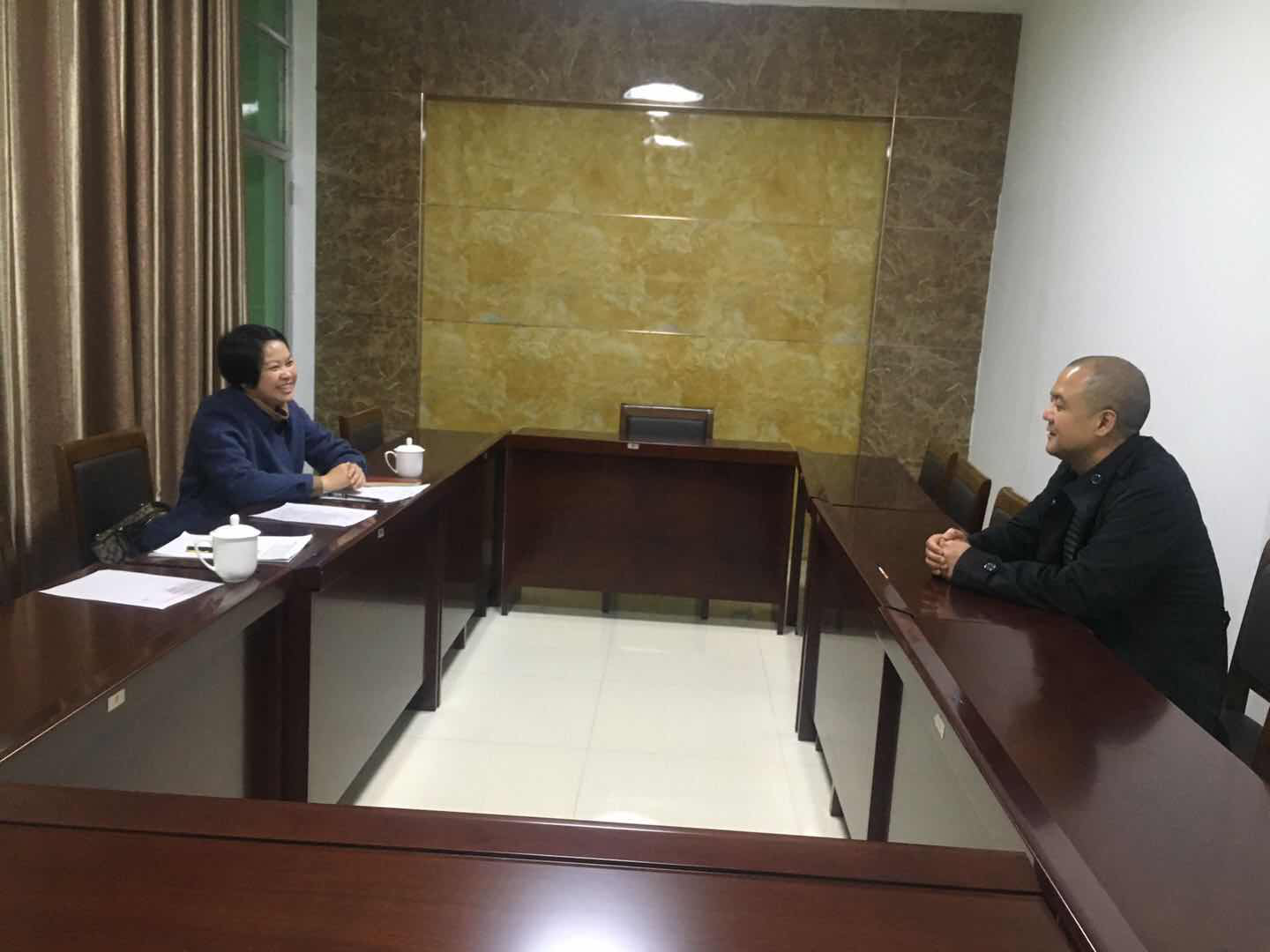 区纪委领导“二次”前往区检察院与涉改人员谈心谈话