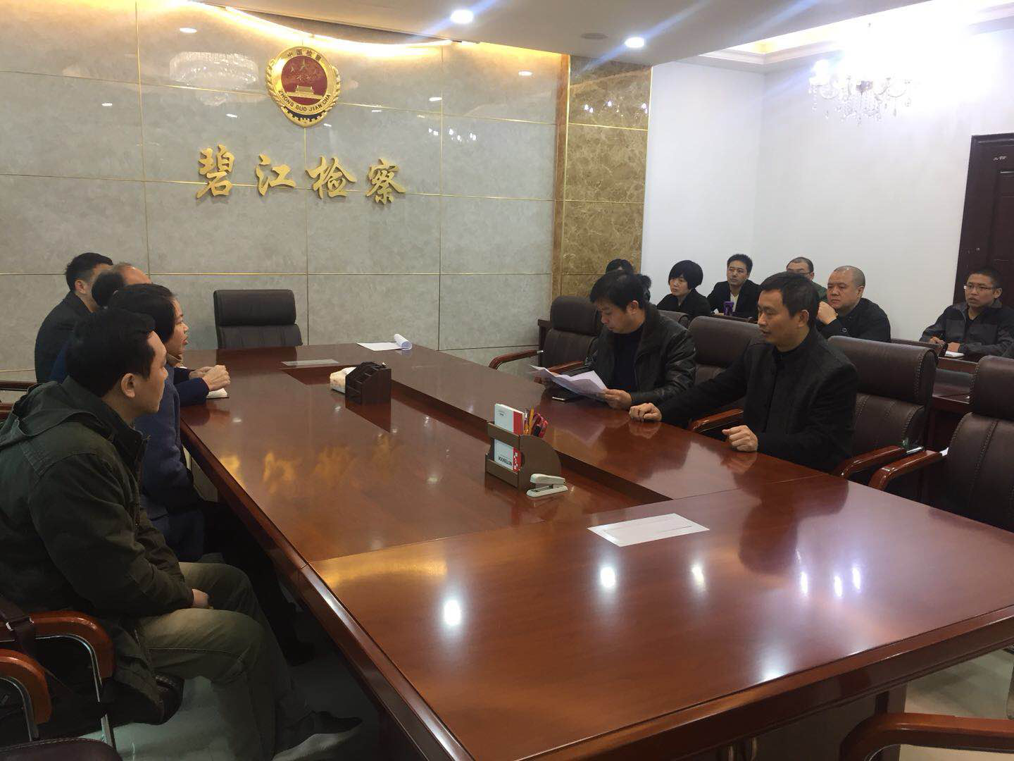 区纪委领导“二次”前往区检察院与涉改人员谈心谈话